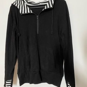 Black half zip sweater